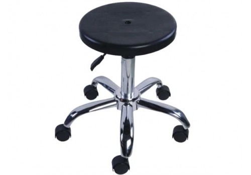 Antistatic Leather Stool, Black